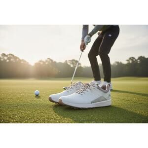 Skechers GO GOLF Men’s White/Gray Performance Golf Shoes Size 10.5